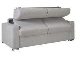 Canapé 2 Places Convertible Express En Simili CALITO - Blanc - Couchage Lattes Larges 120 Cm - Matelas 18 Cm Avec Mémoire De Forme DUNLOPILLO -Deco.fr Soldes Boutique canape 284915 8