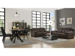 Fauteuil En Cuir De Buffle MANUELLA - Blanc Ivoire -Deco.fr Soldes Boutique canape 292651 1