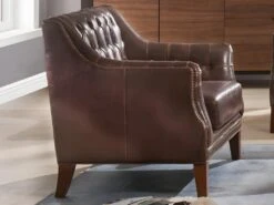 Fauteuil En Cuir COLBERT - Marron 20 Fauteuil En Cuir COLBERT - Marron -Deco.fr Soldes Boutique canape 292987 1