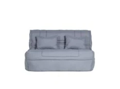 Canapé Convertible BZ ELDORADO II En Microfibre Avec Matelas BULTEX - Gris Clair