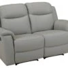 Canapé 2 Places Relax EVASION En Cuir - Gris Clair -Deco.fr Soldes Boutique canape 318047