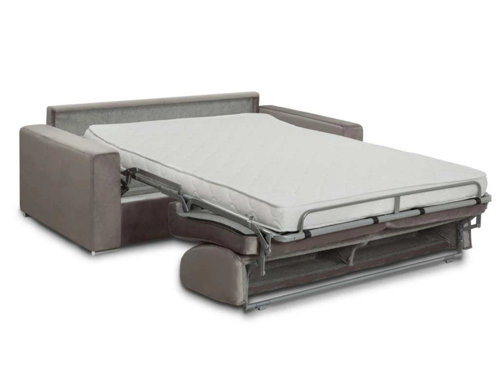 Canapé 3 Places Convertible Express En Velours CALITO - Bleu Nuit - Couchage Lattes Larges 140 Cm - Matelas 16 Cm Avec Mousse à Mémoire De Forme DUNLOPILLO 10 Canapé 3 Places Convertible Express En Velours CALITO - Bleu Nuit - Couchage Lattes Larges 140 Cm - Matelas 16 Cm Avec Mousse à Mémoire De Forme DUNLOPILLO – Image 10