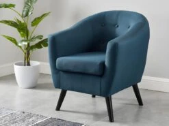 Fauteuil MIOKAS En Tissu - Bleu