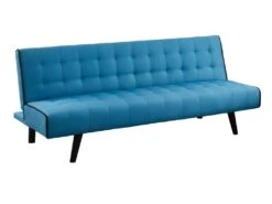 Canapé 3 Places Convertible Clic-clac BAYOU En Tissu - Bleu Et Passepoil Noir 9 Canapé 3 Places Convertible Clic-clac BAYOU En Tissu - Bleu Et Passepoil Noir -Deco.fr Soldes Boutique canape 347685