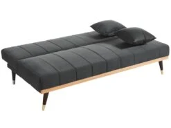 Canapé 3 Places Convertible Clic-clac En Velours KERBI - Vert Sapin -Deco.fr Soldes Boutique canape 351463