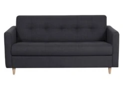 Canapé 3 Places Convertible Express En Tissu GANOA - Anthracite