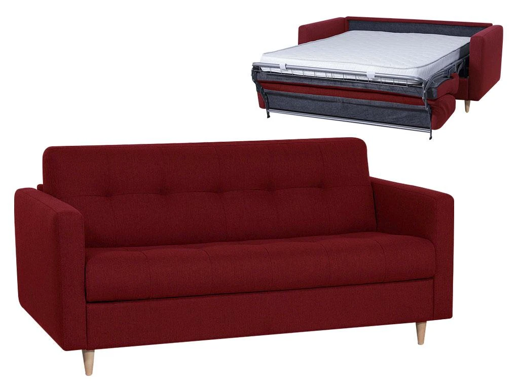 Canapé 3 Places Convertible Express En Tissu GANOA - Anthracite 6 Canapé 3 Places Convertible Express En Tissu GANOA - Anthracite – Image 6