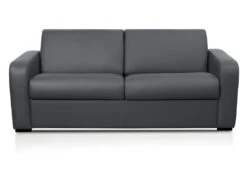 Canapé 3 Places Convertible Express En Cuir Gris BEVIS - Matelas 14 Cm 8 Canapé 3 Places Convertible Express En Cuir Gris BEVIS - Matelas 14 Cm -Deco.fr Soldes Boutique canape 360139