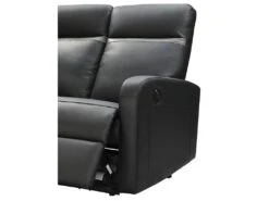 Canapé 2 Places Relax électrique En Cuir ABERDEEN - Noir Et Bande Anthracite 8 Canapé 2 Places Relax électrique En Cuir ABERDEEN - Noir Et Bande Anthracite -Deco.fr Soldes Boutique canape 366591