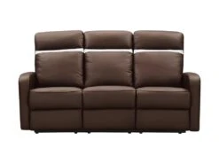 Canapé 3 Places Relax électrique En Cuir ABERDEEN - Marron Et Bande Ivoire 7 Canapé 3 Places Relax électrique En Cuir ABERDEEN - Marron Et Bande Ivoire -Deco.fr Soldes Boutique canape 366619