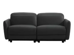 Canapé 3 Places Relax électrique CLEOPHEE En Cuir Supérieur - Noir -Deco.fr Soldes Boutique canape 366775