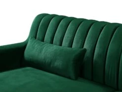 Canapé D'angle MEYREUIL En Velours - Vert Sapin - Angle Droit 5 Canapé D'angle MEYREUIL En Velours - Vert Sapin - Angle Droit -Deco.fr Soldes Boutique canape 376365