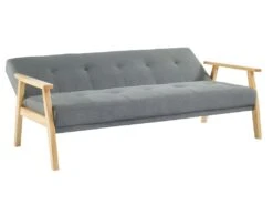Canapé 3 Places Convertible Clic-clac En Tissu LALY - Gris -Deco.fr Soldes Boutique canape 377479