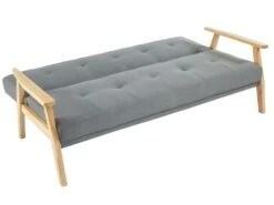 Canapé 3 Places Convertible Clic-clac En Tissu LALY - Gris -Deco.fr Soldes Boutique canape 377481