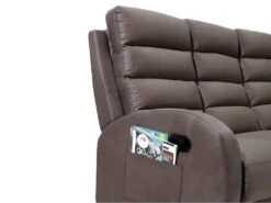 Canapé 3 Places Relax En Tissu GIORGIA - Marron 9 Canapé 3 Places Relax En Tissu GIORGIA - Marron -Deco.fr Soldes Boutique canape 391841