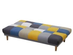 Canapé 3 Places Convertible Clic-clac En Tissu MARDAG - Patchwork Gris, Bleu, Jaune 10 Canapé 3 Places Convertible Clic-clac En Tissu MARDAG - Patchwork Gris, Bleu, Jaune -Deco.fr Soldes Boutique canape 395899