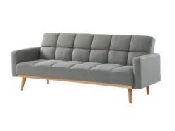 Canapé Convertible Clic-clac En Tissu GALATE - Gris Chiné -Deco.fr Soldes Boutique canape 399145