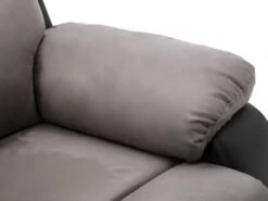 Canapé 2 Places Relax En Microfibre Et Simili TOLZANO - Gris Et Noir 15 Canapé 2 Places Relax En Microfibre Et Simili TOLZANO - Gris Et Noir -Deco.fr Soldes Boutique canape 401775