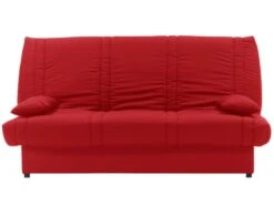 Canapé Convertible Clic-clac 100% Coton Avec Coffre De Rangement FARWEST II - Rouge -Deco.fr Soldes Boutique canape 405093