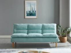 Canapé 3 Places Convertible Clic-clac En Tissu CHARLISE - Vert D'eau 10 Canapé 3 Places Convertible Clic-clac En Tissu CHARLISE - Vert D'eau -Deco.fr Soldes Boutique canape 406753