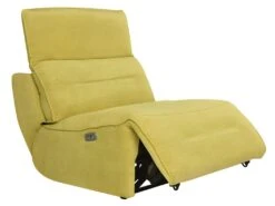 Chauffeuse Relax électrique Pour Modulable En Tissu SYMPOSION - Jaune