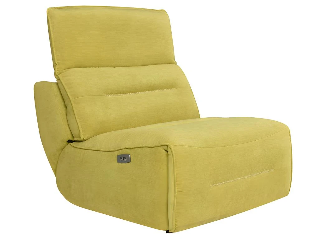 Chauffeuse Relax électrique Pour Modulable En Tissu SYMPOSION - Jaune 2 Chauffeuse Relax électrique Pour Modulable En Tissu SYMPOSION - Jaune – Image 2