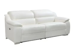 Canapé 3 Places Relax électrique En Cuir ARENA III - Ivoire -Deco.fr Soldes Boutique canape 433425