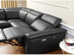 Canapé D'angle Relax électrique En Cuir OLBIA - Noir - Angle Gauche 15 Canapé D'angle Relax électrique En Cuir OLBIA - Noir - Angle Gauche -Deco.fr Soldes Boutique canape 450677