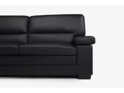 Canapé 3 Places En Cuir De Buffle Noir MIMAS 13 Canapé 3 Places En Cuir De Buffle Noir MIMAS -Deco.fr Soldes Boutique canape 474193