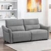 Canapé 3 Places Relax électrique En Tissu RAGNAR - Gris