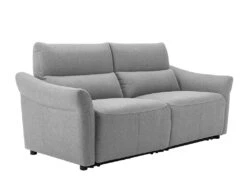 Canapé 3 Places Relax électrique En Tissu RAGNAR - Gris -Deco.fr Soldes Boutique canape 480633