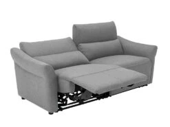 Canapé 3 Places Relax électrique En Tissu RAGNAR - Gris -Deco.fr Soldes Boutique canape 480635