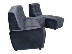 Canapé D'angle Relax électrique Modulable En Velours Anthracite ALFORD -Deco.fr Soldes Boutique canape 481345
