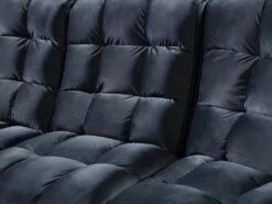 Canapé D'angle Relax électrique Modulable En Velours Anthracite ALFORD -Deco.fr Soldes Boutique canape 481355