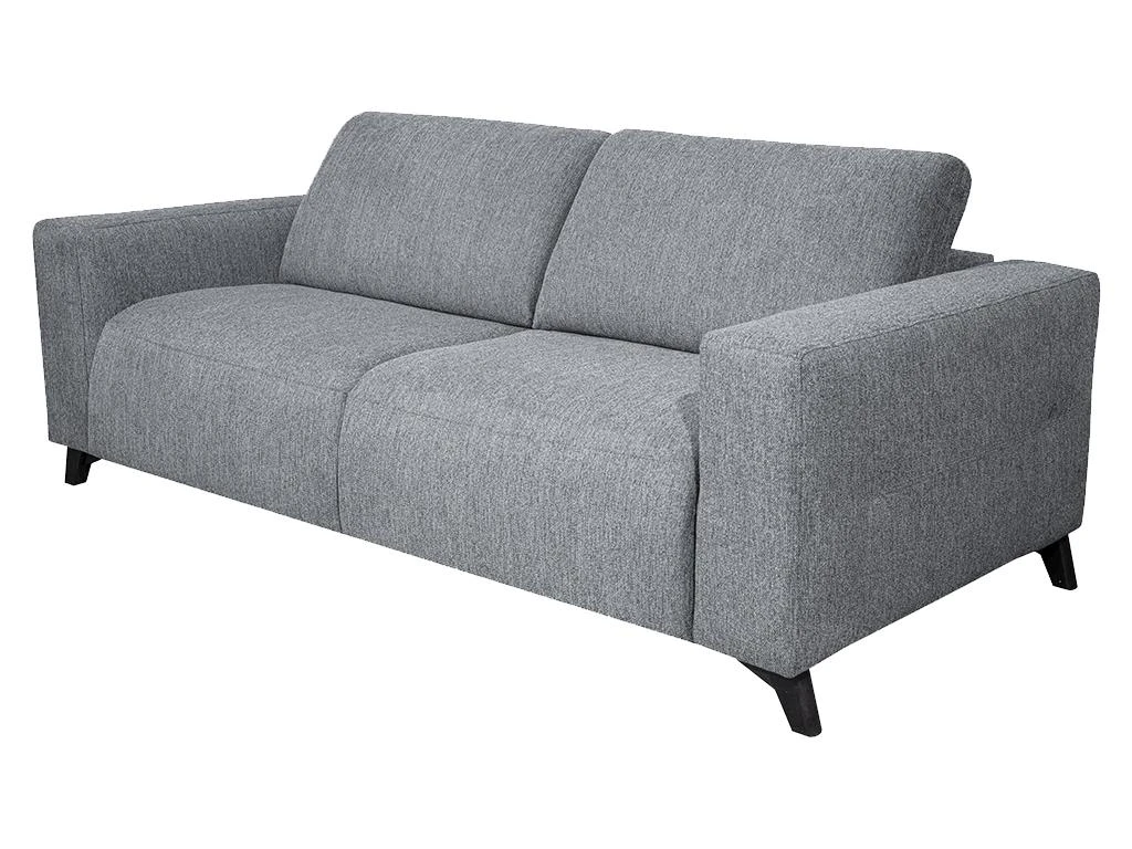 Canapé 3 Places Convertible Express En Tissu MONTASI - Gris - Couchage 140 Cm - Matelas DUNLOPILLO 14 Cm Avec Mémoire De Forme 7 Canapé 3 Places Convertible Express En Tissu MONTASI - Gris - Couchage 140 Cm - Matelas DUNLOPILLO 14 Cm Avec Mémoire De Forme – Image 7