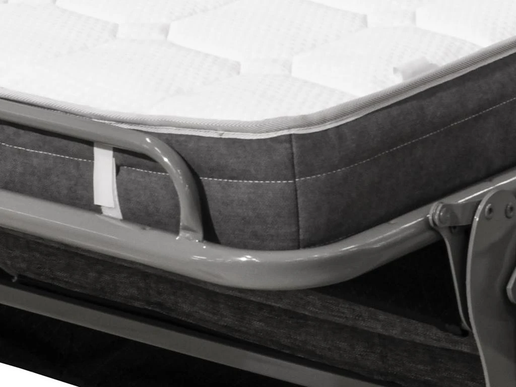 Canapé 3 Places Convertible Express En Tissu MONTASI - Gris - Couchage 140 Cm - Matelas DUNLOPILLO 14 Cm Avec Mémoire De Forme 9 Canapé 3 Places Convertible Express En Tissu MONTASI - Gris - Couchage 140 Cm - Matelas DUNLOPILLO 14 Cm Avec Mémoire De Forme – Image 9