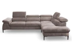 Canapé Grand Angle Convertible En Velours Taupe SEPINA De PASCAL MORABITO - Angle Droit 11 Canapé Grand Angle Convertible En Velours Taupe SEPINA De PASCAL MORABITO - Angle Droit -Deco.fr Soldes Boutique canape 487255