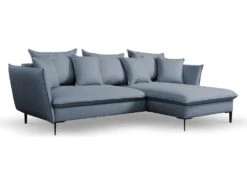 Canapé D'angle Convertible En Tissu Bleu Marine LAZARE De PASCAL MORABITO - Angle Droit 9 Canapé D'angle Convertible En Tissu Bleu Marine LAZARE De PASCAL MORABITO - Angle Droit -Deco.fr Soldes Boutique canape 487333