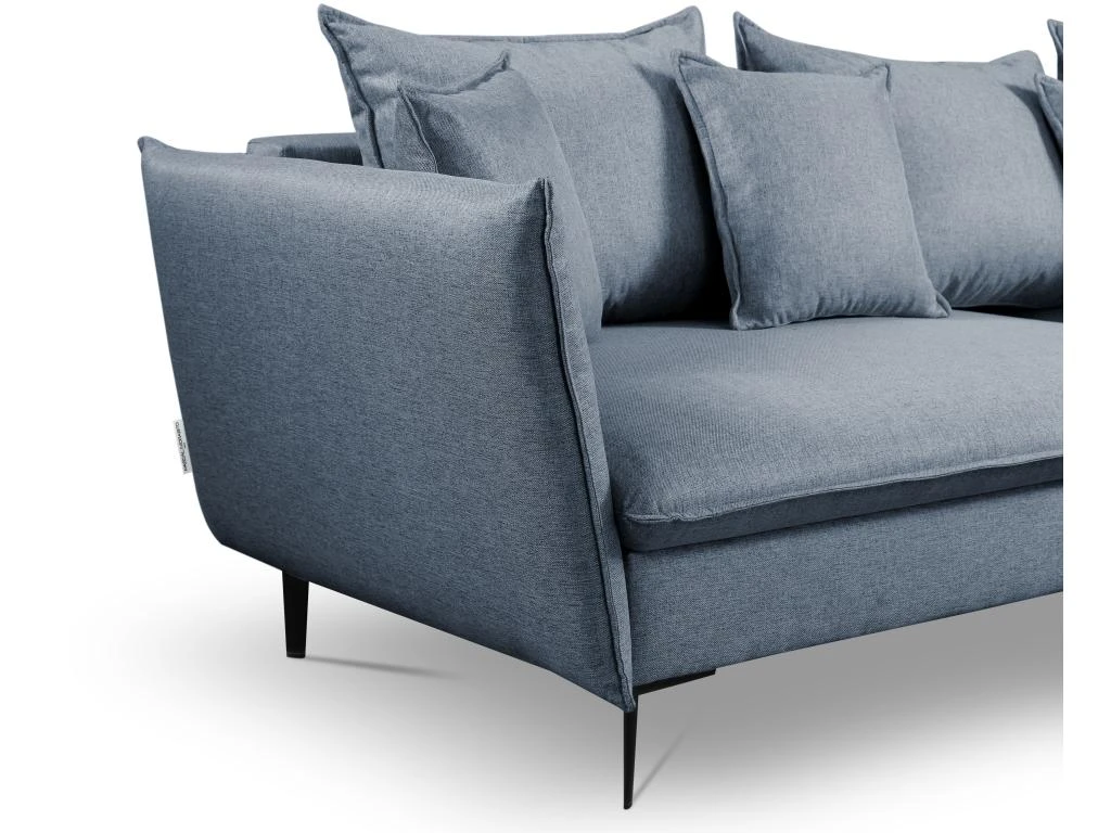 Canapé D'angle Convertible En Tissu Bleu Marine LAZARE De PASCAL MORABITO - Angle Droit 7 Canapé D'angle Convertible En Tissu Bleu Marine LAZARE De PASCAL MORABITO - Angle Droit – Image 7