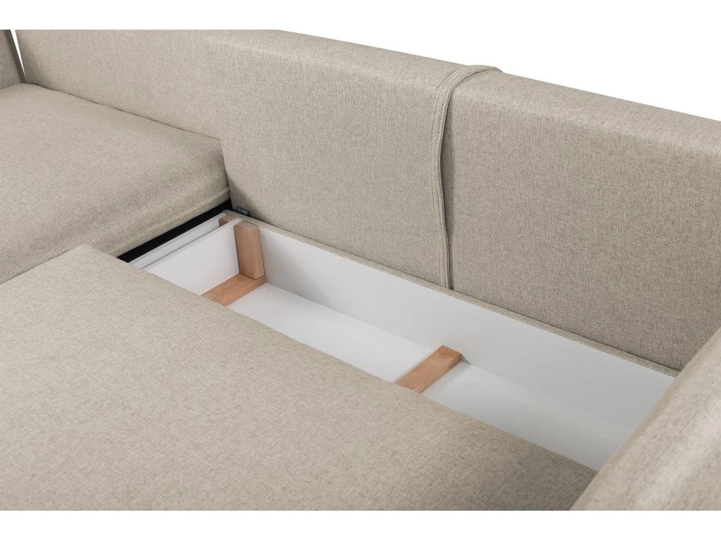 Canapé D'angle Convertible En Tissu Beige LAZARE De PASCAL MORABITO - Angle Gauche 7 Canapé D'angle Convertible En Tissu Beige LAZARE De PASCAL MORABITO - Angle Gauche – Image 7