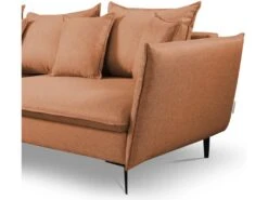 Canapé D'angle Convertible En Tissu Orange LAZARE De PASCAL MORABITO - Angle Gauche -Deco.fr Soldes Boutique canape 487403