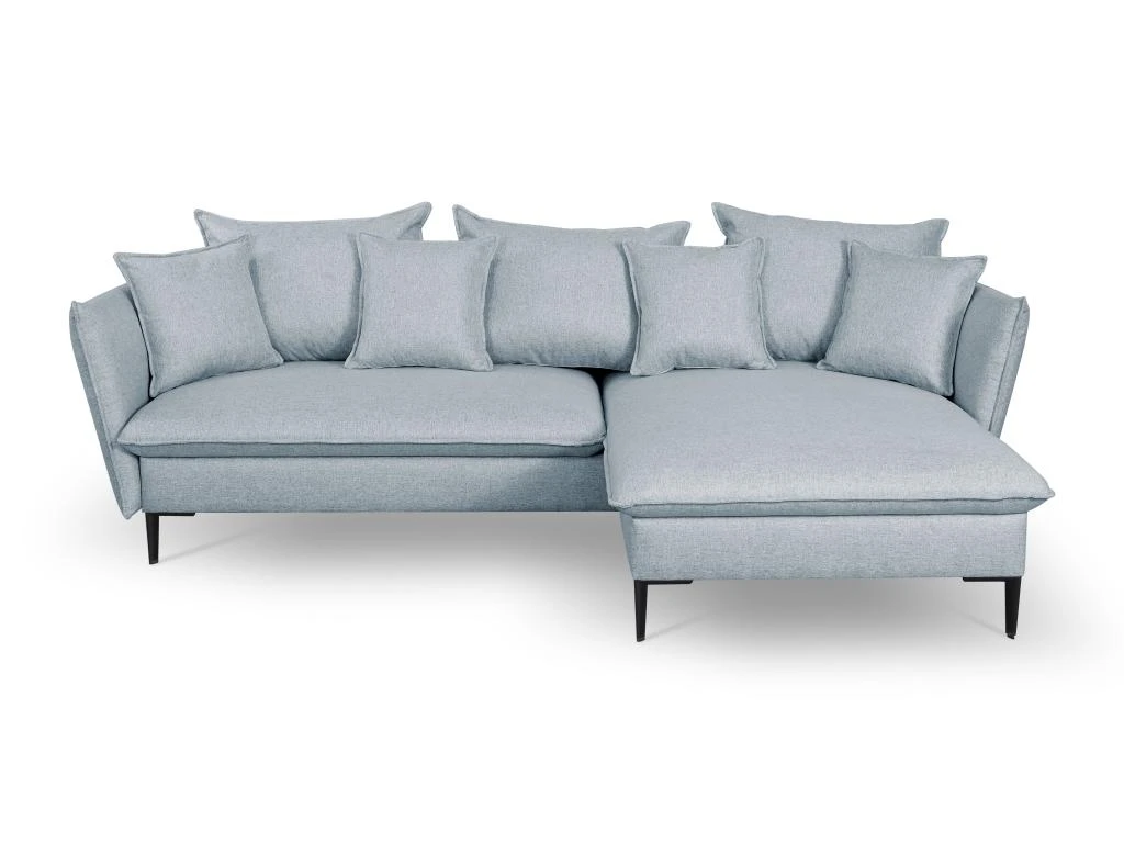 Canapé D'angle Convertible En Tissu Gris Bleuté LAZARE De PASCAL MORABITO - Angle Droit 3 Canapé D'angle Convertible En Tissu Gris Bleuté LAZARE De PASCAL MORABITO - Angle Droit – Image 3