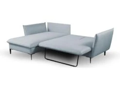 Canapé D'angle Convertible En Tissu Gris Bleuté LAZARE De PASCAL MORABITO - Angle Gauche -Deco.fr Soldes Boutique canape 487445