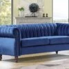 Canapé Chesterfield 3 Places En Velours Bleu Roi TRUMBO 16 Canapé Chesterfield 3 Places En Velours Bleu Roi TRUMBO -Deco.fr Soldes Boutique canape 4879323