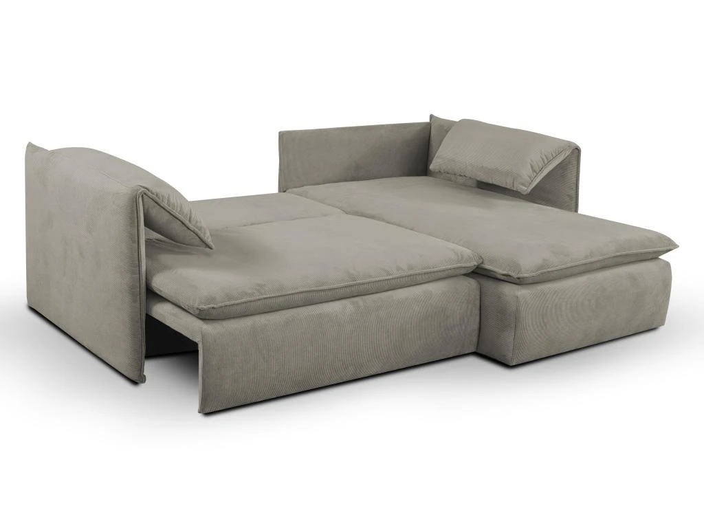 Canapé D'angle Convertible En Velours Côtelé Taupe TEODORA De PASCAL MORABITO - Angle Droit 5 Canapé D'angle Convertible En Velours Côtelé Taupe TEODORA De PASCAL MORABITO - Angle Droit – Image 5