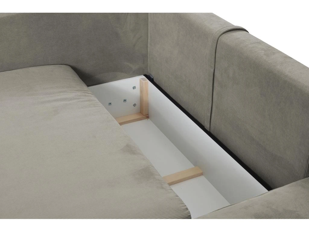 Canapé D'angle Convertible En Velours Côtelé Taupe TEODORA De PASCAL MORABITO - Angle Droit 6 Canapé D'angle Convertible En Velours Côtelé Taupe TEODORA De PASCAL MORABITO - Angle Droit – Image 6