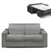 Canapé 2 Places Convertible Express En Simili CALITO - Gris - Couchage Lattes Larges 120 Cm - Matelas 14 Cm Avec Mémoire De Forme DUNLOPILLO 21 Canapé 2 Places Convertible Express En Simili CALITO - Gris - Couchage Lattes Larges 120 Cm - Matelas 14 Cm Avec Mémoire De Forme DUNLOPILLO -Deco.fr Soldes Boutique canape 489305