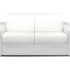Canapé 2 Places Convertible Express En Simili CALITO - Blanc - Couchage Lattes Larges 120 Cm - Matelas 16 Cm Avec Mousse à Mémoire De Forme DUNLOPILLO 20 Canapé 2 Places Convertible Express En Simili CALITO - Blanc - Couchage Lattes Larges 120 Cm - Matelas 16 Cm Avec Mousse à Mémoire De Forme DUNLOPILLO -Deco.fr Soldes Boutique canape 489331