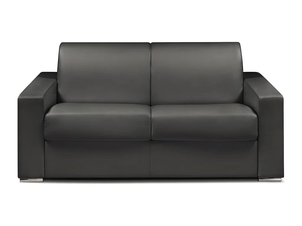 Canapé 2 Places Convertible Express En Simili CALITO - Noir - Couchage Lattes Larges 120 Cm - Matelas 16 Cm Avec Mousse à Mémoire De Forme DUNLOPILLO 1 Canapé 2 Places Convertible Express En Simili CALITO - Noir - Couchage Lattes Larges 120 Cm - Matelas 16 Cm Avec Mousse à Mémoire De Forme DUNLOPILLO