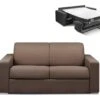 Canapé 2 Places Convertible Express En Tissu CALITO - Marron - Couchage Lattes Larges 120 Cm - Matelas 14 Cm Avec Mémoire De Forme DUNLOPILLO 24 Canapé 2 Places Convertible Express En Tissu CALITO - Marron - Couchage Lattes Larges 120 Cm - Matelas 14 Cm Avec Mémoire De Forme DUNLOPILLO -Deco.fr Soldes Boutique canape 489963
